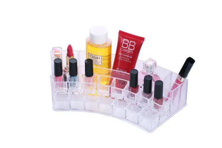 Fan-shaped crystal lipstick stand, multi-functional display stand, lipstick storage box, makeup eyebrow pencil, makeup pen storage box Fan-shaped crystal lipstick stand, multi-functional display stand, lipstick storage box, makeup eyebrow pencil, makeup pen storage box